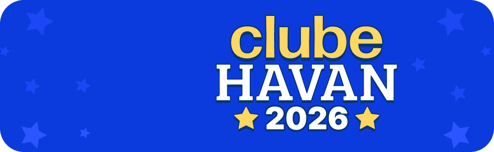 Background azul com logo Clube Havan 