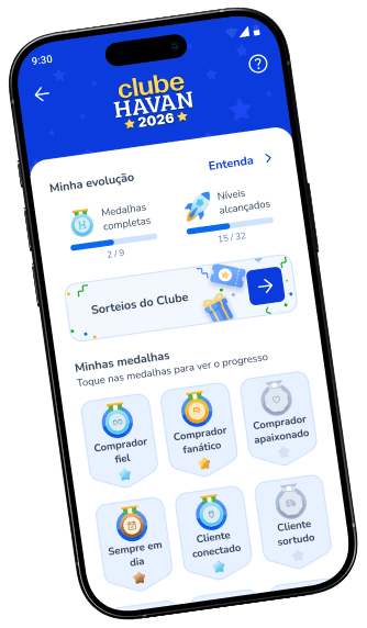 Tela inicial Clube Havan