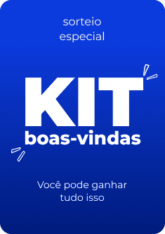 Informativo de sorteio especial de kit de boas vindas